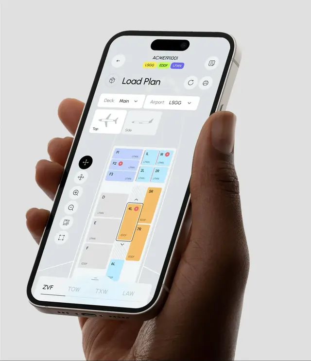 Cargo load planning mobile app