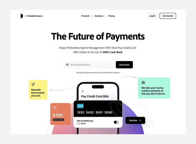 Payments platform website